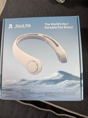 White Neck Fan — Hands-Free Portable Cooling